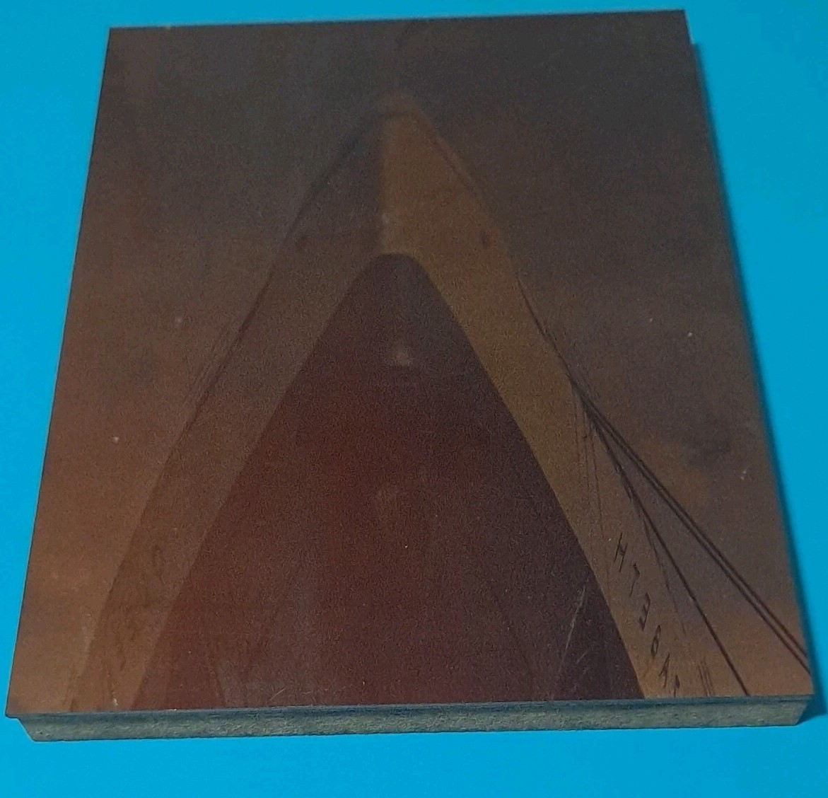 Vintage Copper Print Plate The Queen Elizabeth s5a