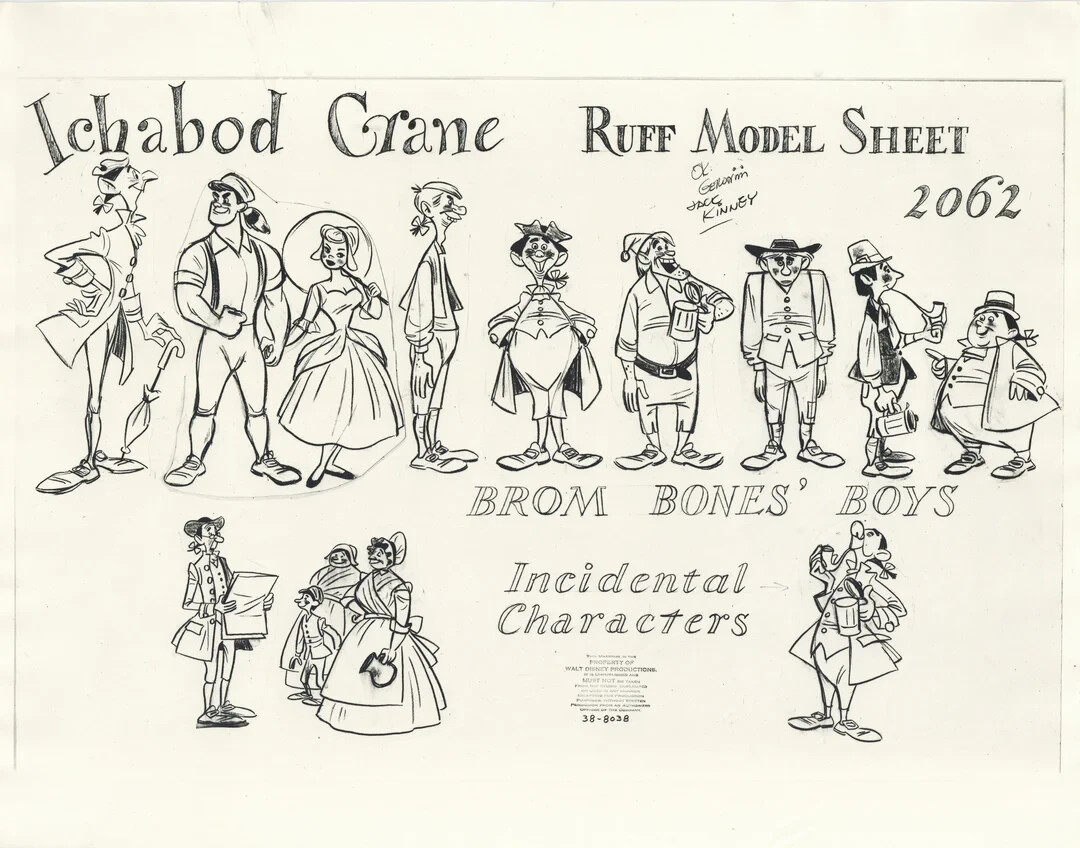 Disney:The Legend of Sleepy Hollow:Character Lineup:Original Stat Model Sheet-49