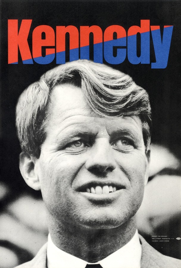 Official 1968 Robert F. Kennedy Presidential Campaign Poster