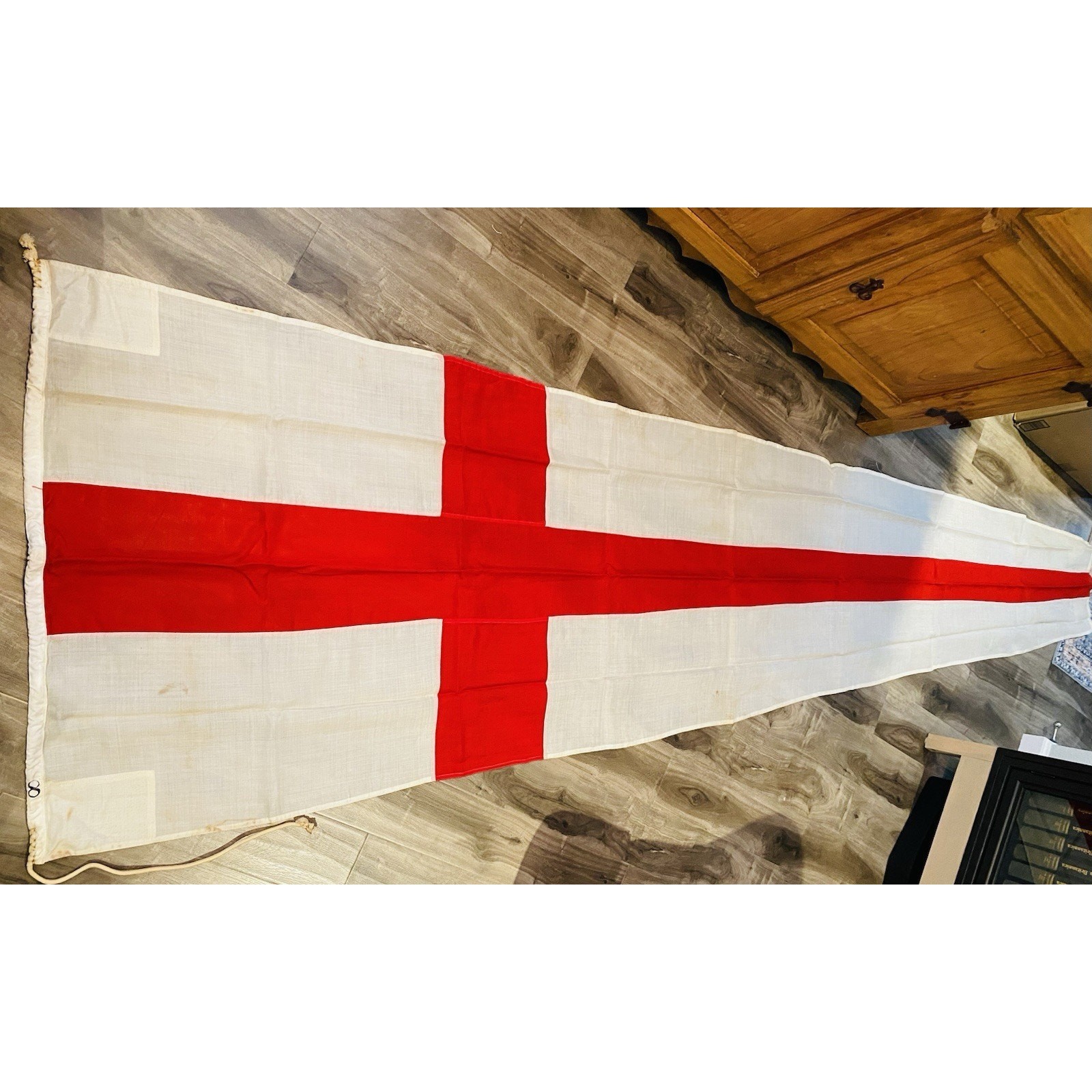 VTG Nautical Pennant International Code Numerical Eight 8 Maritime Flag 114.5x38
