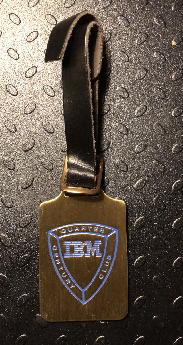 (Vintage) IBM Quarter Century Club Keychain