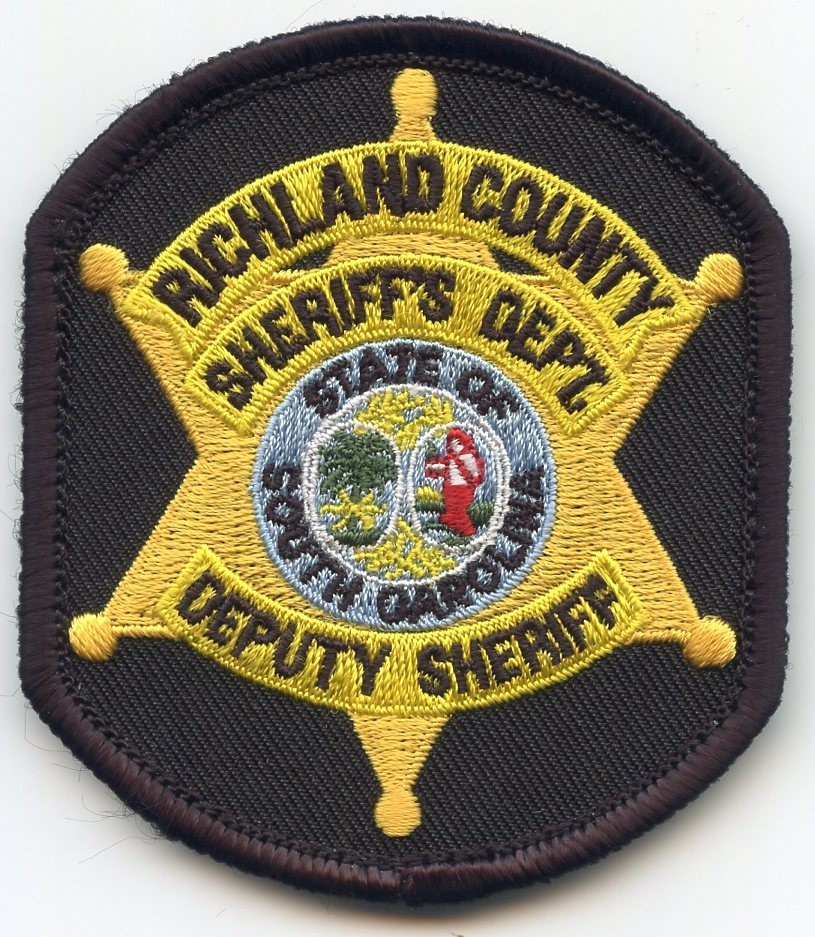 RICHLAND COUNTY SOUTH CAROLINA SHERIFF see back patch SMALL SHERIFF POLICE PATCH