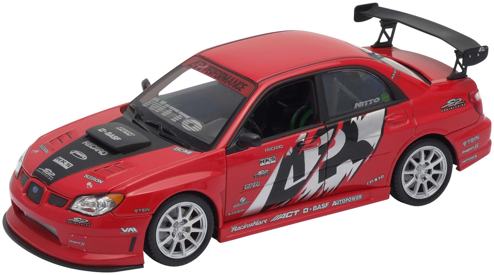 Kyosho WELLY 1/24 Subaru Impreza WRX STI APR Performance Version Red Finished Mo