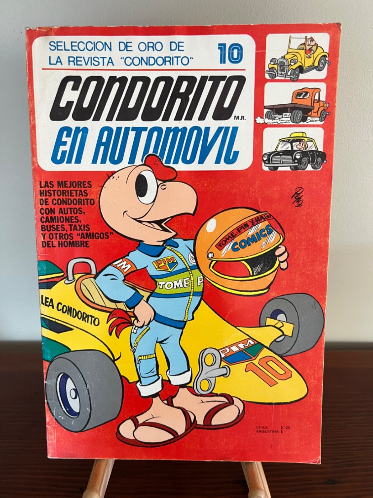 Vintage Condorito En Automovij, 10, Rare Chilean Comic Book, 1982 VG Vintage Condorito En Automovij, 10, Rare Chilean Comic Book, 1982 VG