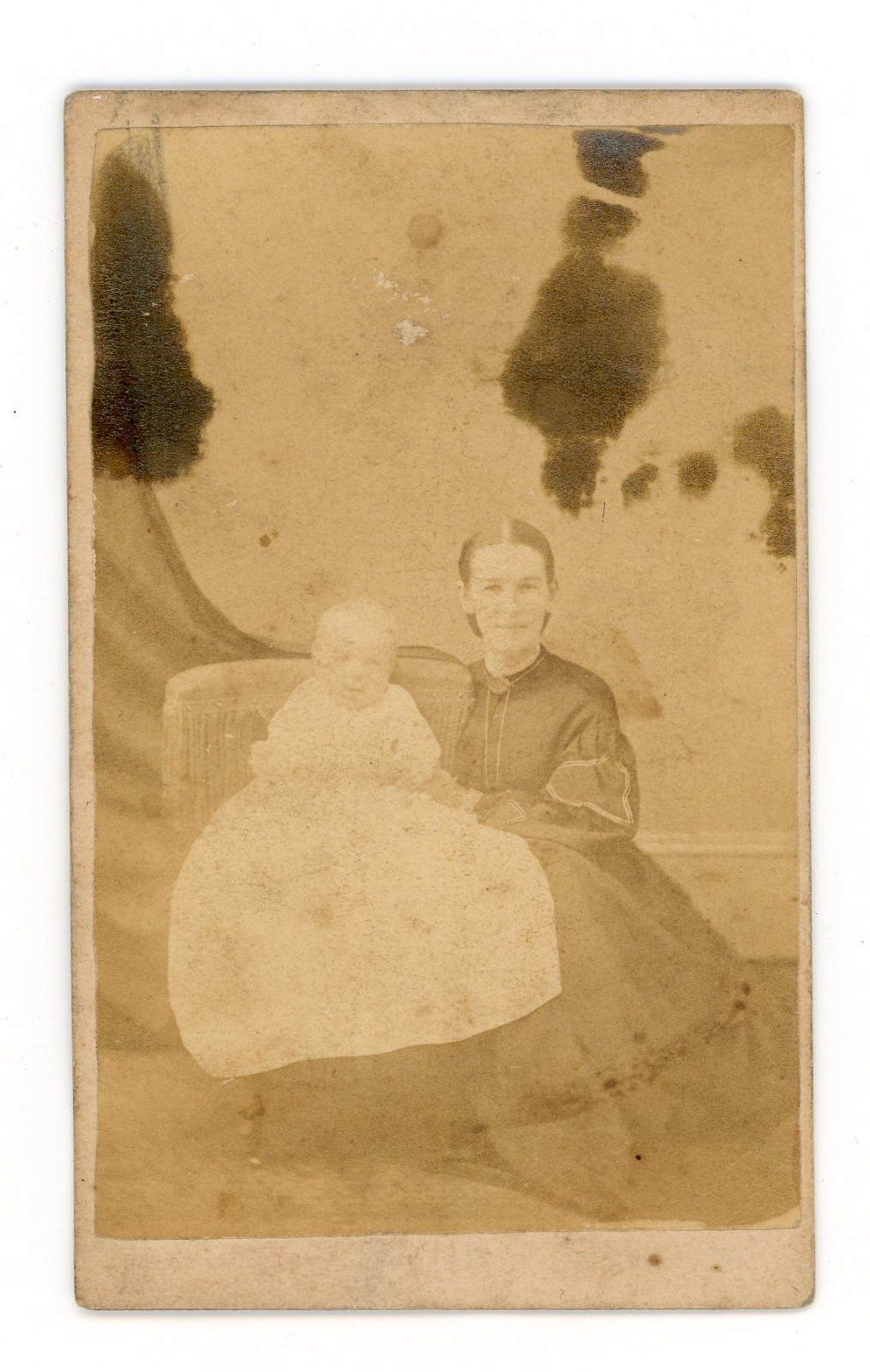 CDV Mother & Baby Portrait York Pennsylvania S. M. Gring Studio - Motter\'s Hotel CDV Mother & Baby Portrait York Pennsylvania S. M. Gring Studio - Motter\'s Hotel