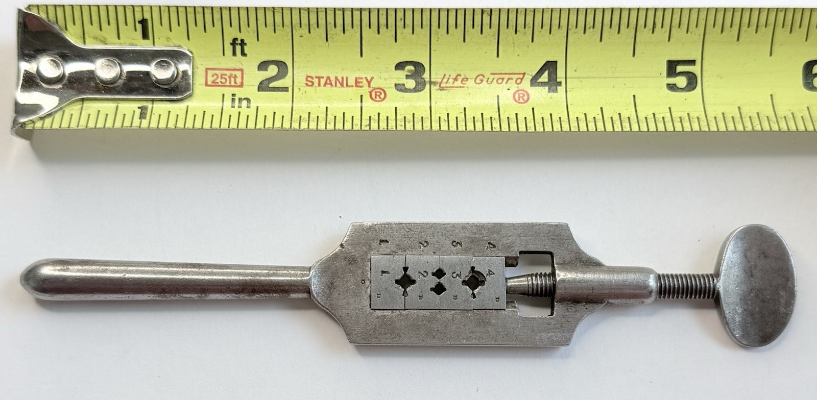 Vintage Jeweler\'s Die Adjustable Screw Plate Watchmaker Bench Tool