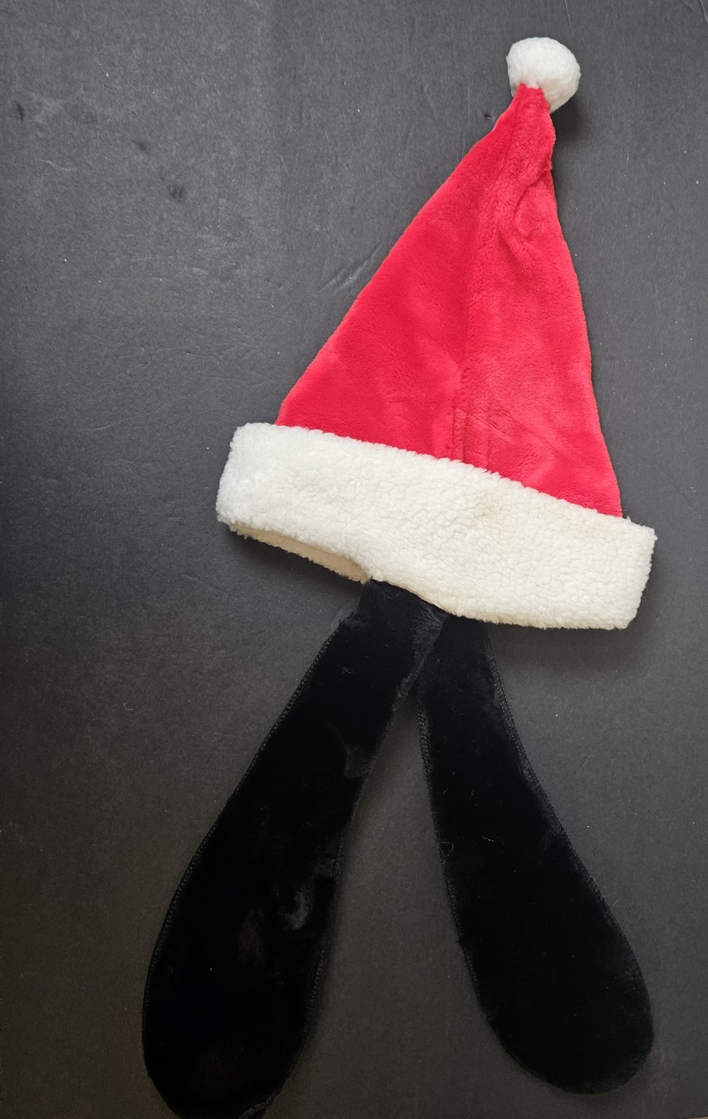 Vintage 1980s Disneyland GOOFY Christmas Santa Hat Long Floppy Ears EUC