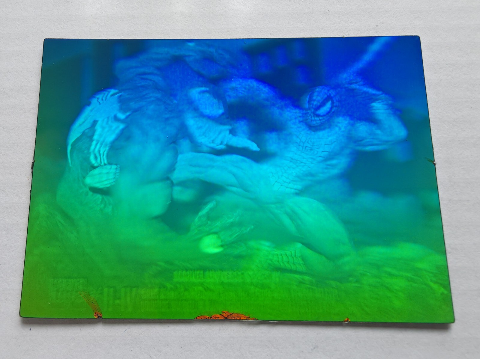 Spider-Man vs. Venom 3D Hologram - 1993 Impel Marvel Universe Series IV CHASE