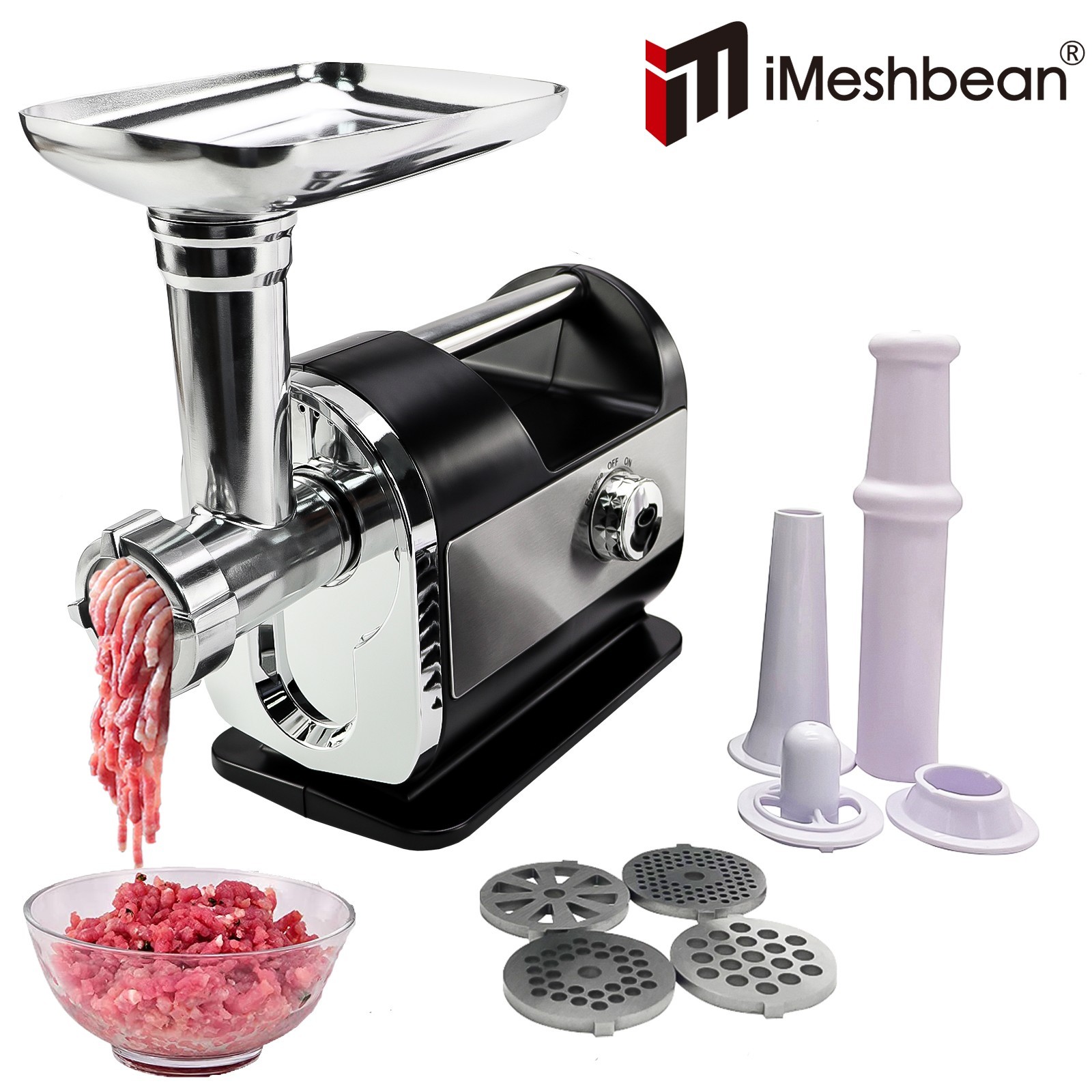 3200W Electric Meat Grinder Heavy Duty Commercial Sausage Maker Mincer Stuffer