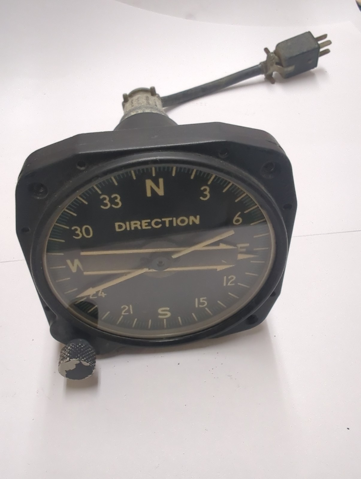 WWII US Military Aircraft Trainer Indicating Magnetic Compass Bendix GM Aviation
