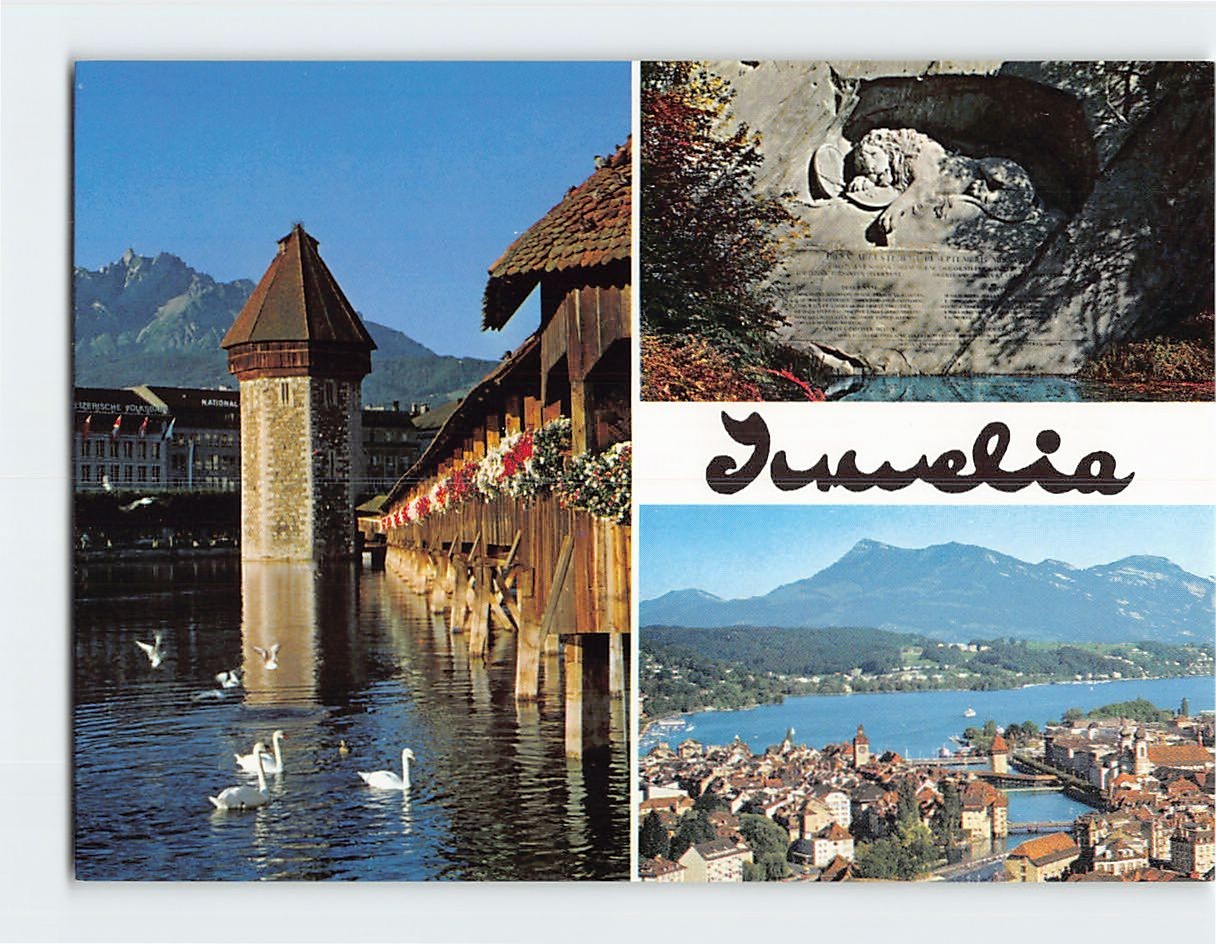 Postcard Scenes & Views Lucerne Switzerland I-13747