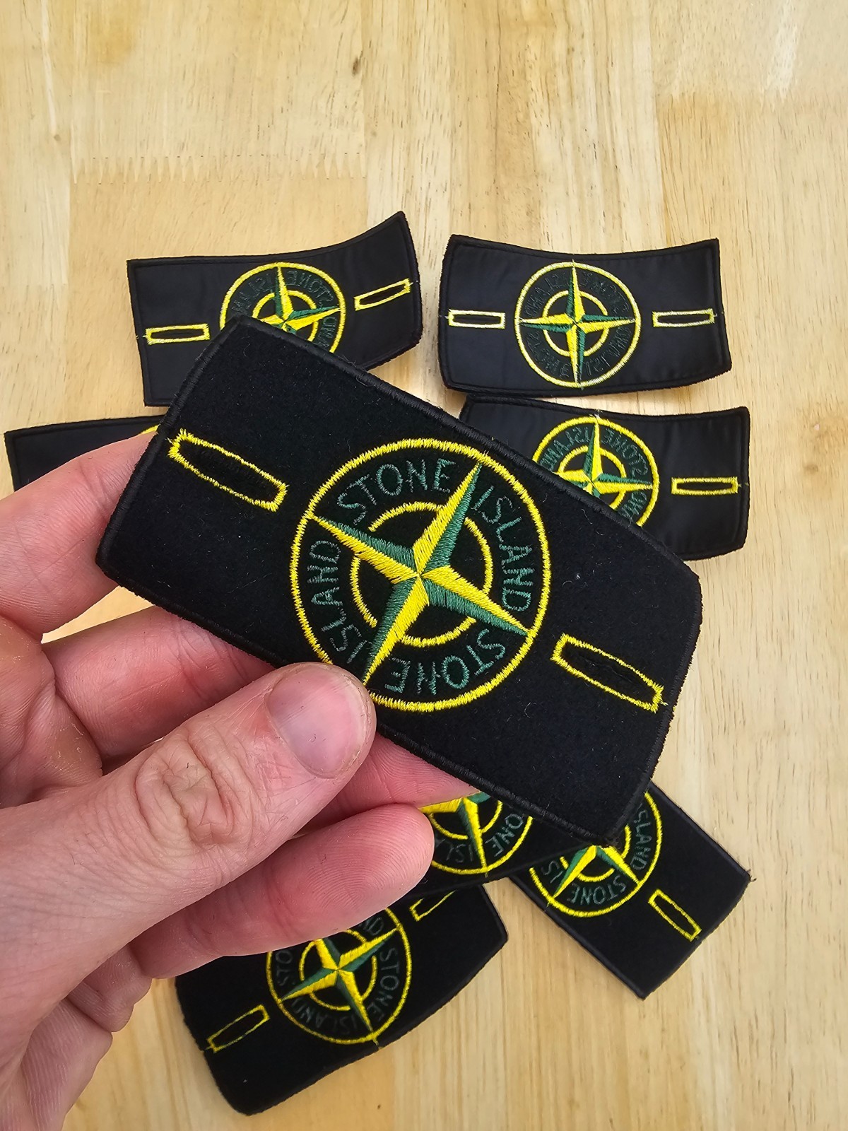 Authentic Stone Island Standard Badge Patch With Buttons