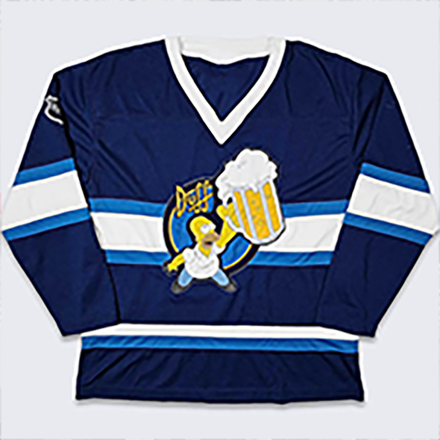 FUNNY Beer Homer Simpsons Hockey Jersey FULL SIZES UJS47