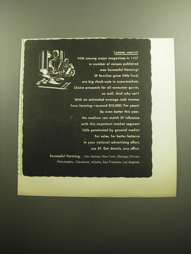 1958 Successful Farming Magazine Ad - Lookee, cookie