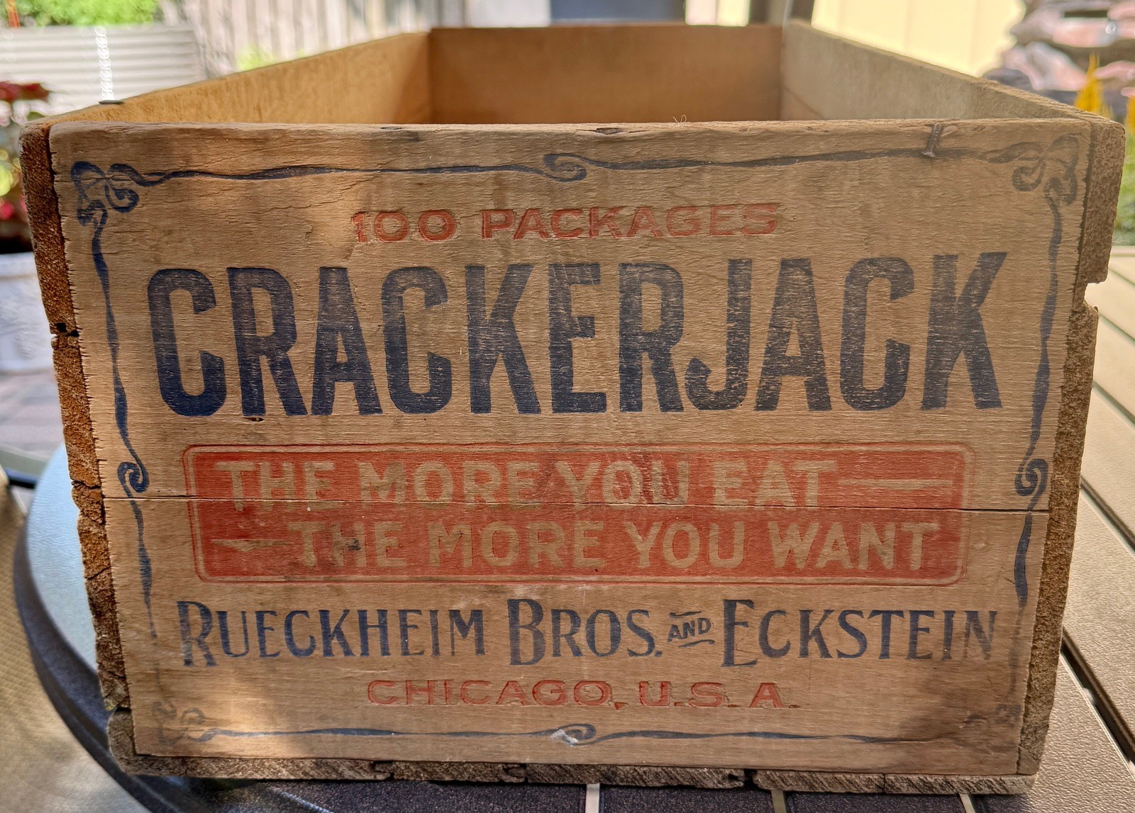 Rare Cracker Jack Shipping Crate