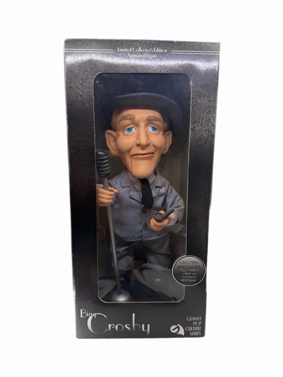 Rare Vintage Gemmy Pop Culture Animated Bing Crosby Singing Figure 18 Inch READ