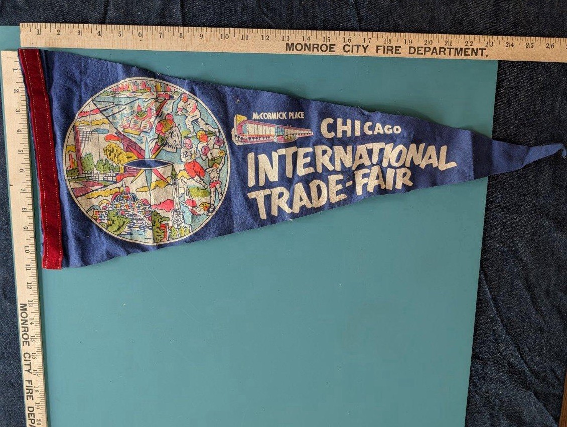 McCormick Place International Trade Fair Chicago IL Illinois PENNANT