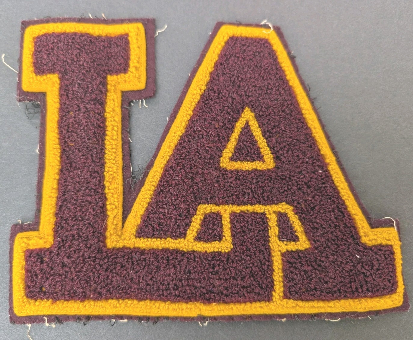 Vintage 40's Loyola Academy LA Patch Letter From Jacket