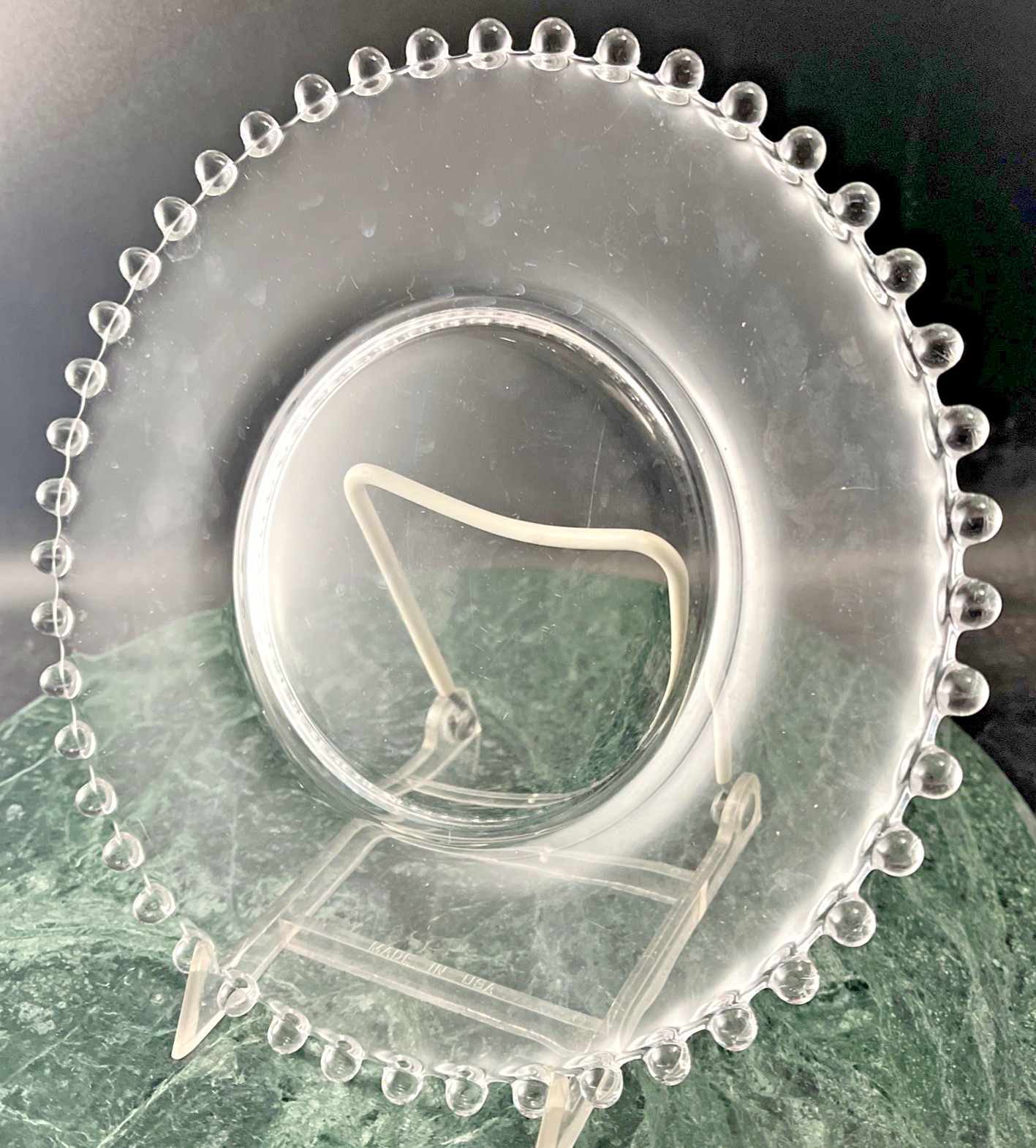 VTG Candlewick Imperial Glass Luncheon Plate 8-1/4
