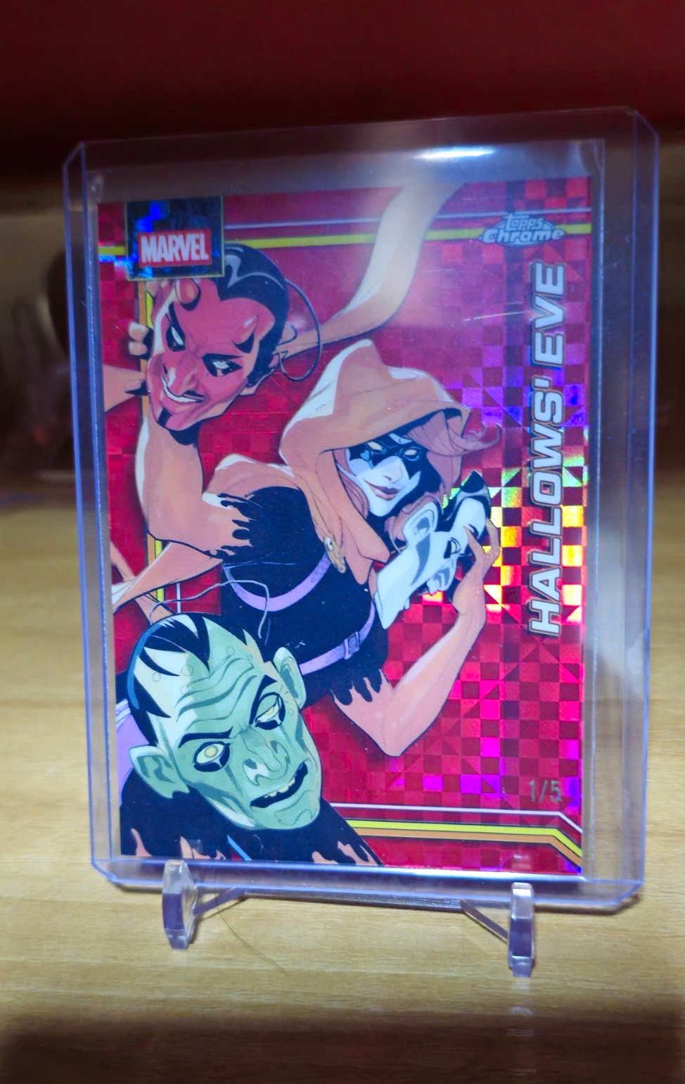 Topps 2026 Topps Chrome Marvel Hallows' Eve Serial Numbered 1/5 First in print