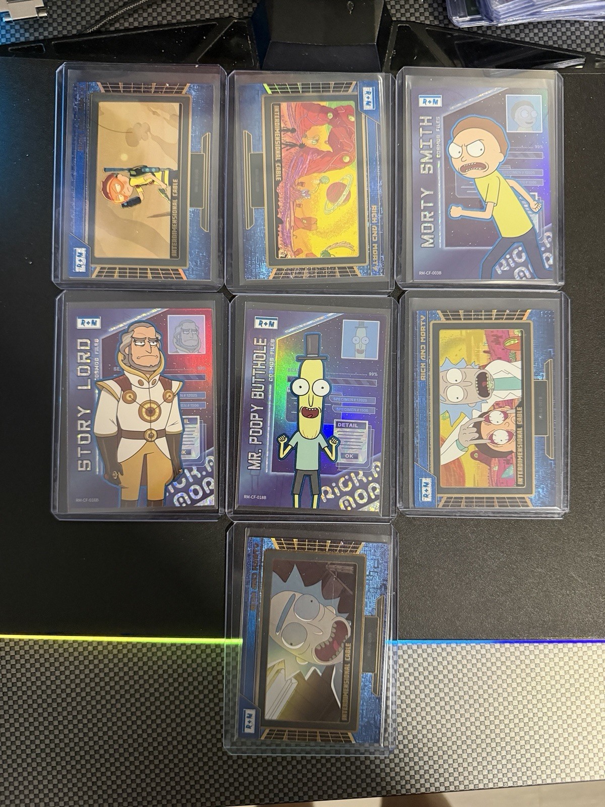 KAYOU Rick and Morty Non-Sport Trading Card Lot of 7, Rick, Morty + More /399