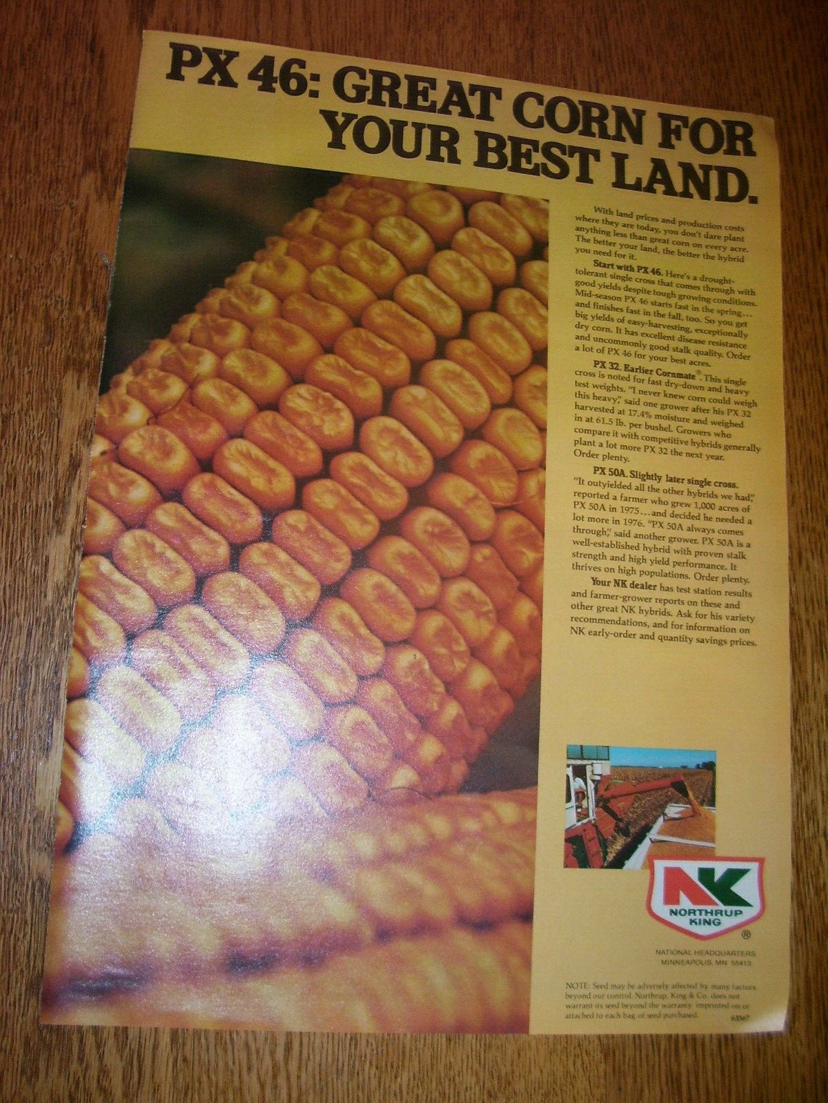 VINTAGE SEED CORN  ADVERTISING-10\