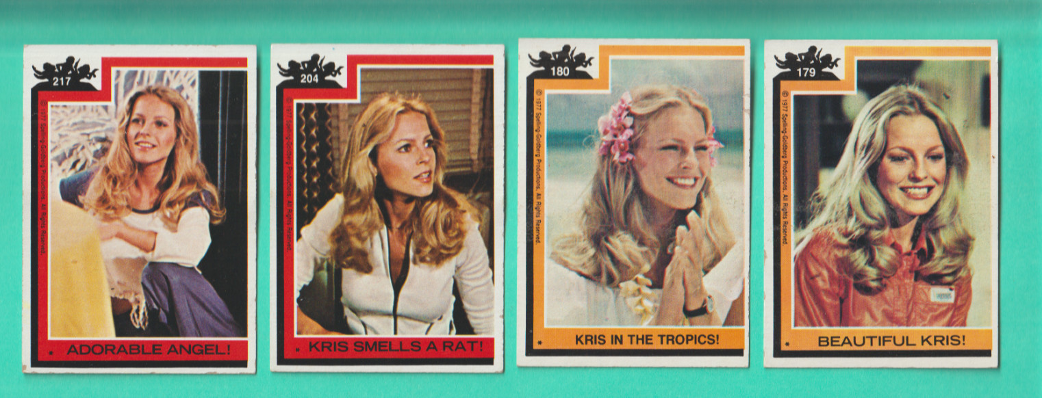 4-1977 CHARLIES ANGELS CARDS #s 179,180,204,217 ALL CHERYL LADD 4-1977 CHARLIES ANGELS CARDS #s 179,180,204,217 ALL CHERYL LADD