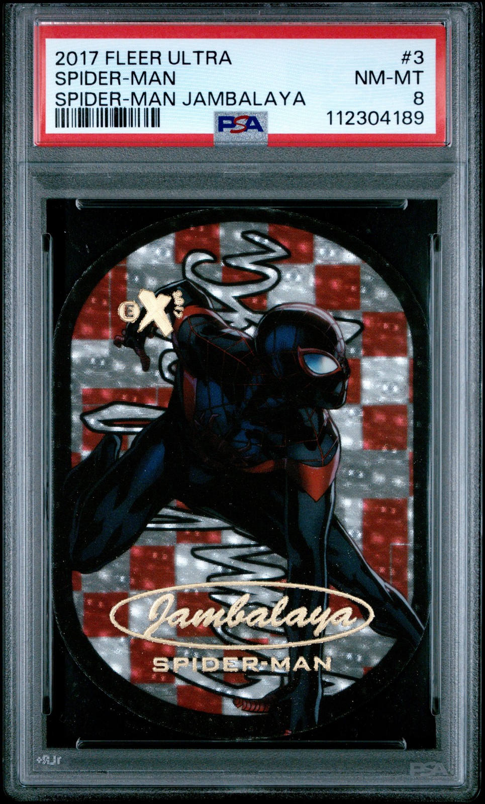 2017 FLEER ULTRA SPIDER-MAN JAMBALAYA #3 SPIDER-MAN PSA 8