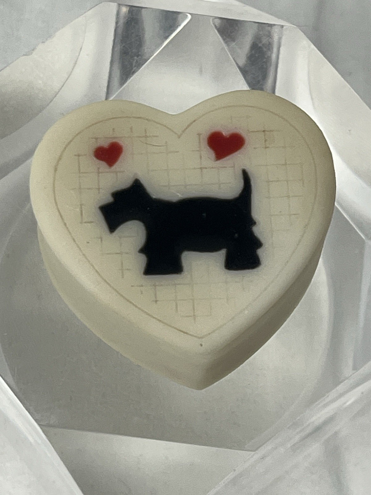 Vintage Scottie Dog Heart Trinket Box by Design Gifts International