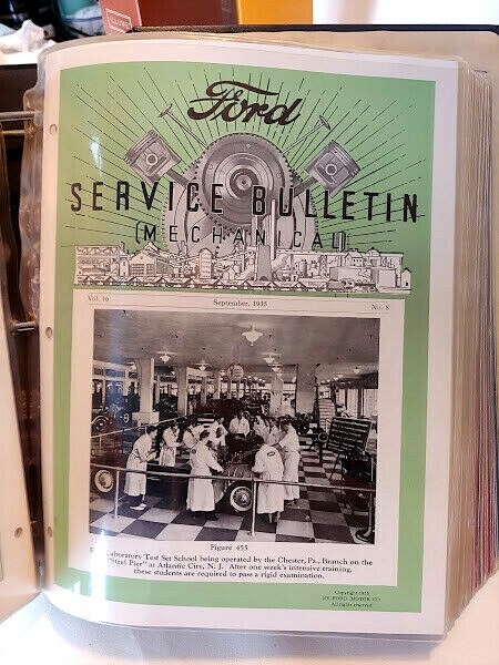 1935 Ford Service Bulletin Chester Pa Lab School Atlantic City NJ Steel Pier Sep