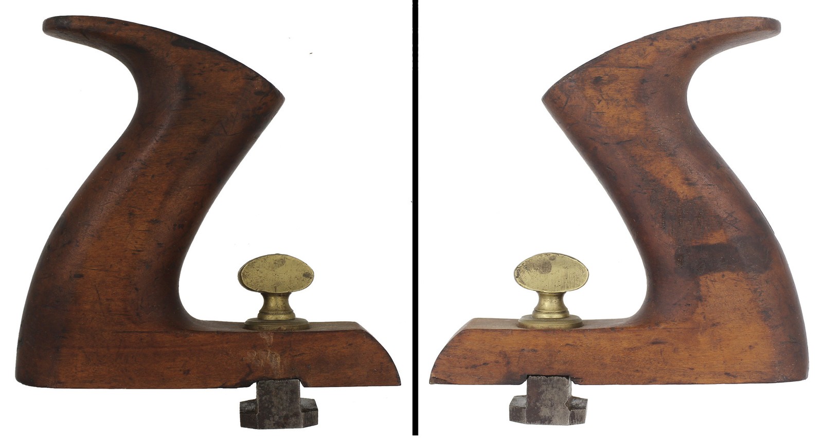 Orig. Beech Rear Handle & Brass Fitting for Multiform Patent Plane- mjdtoolparts Orig. Beech Rear Handle & Brass Fitting for Multiform Patent Plane- mjdtoolparts