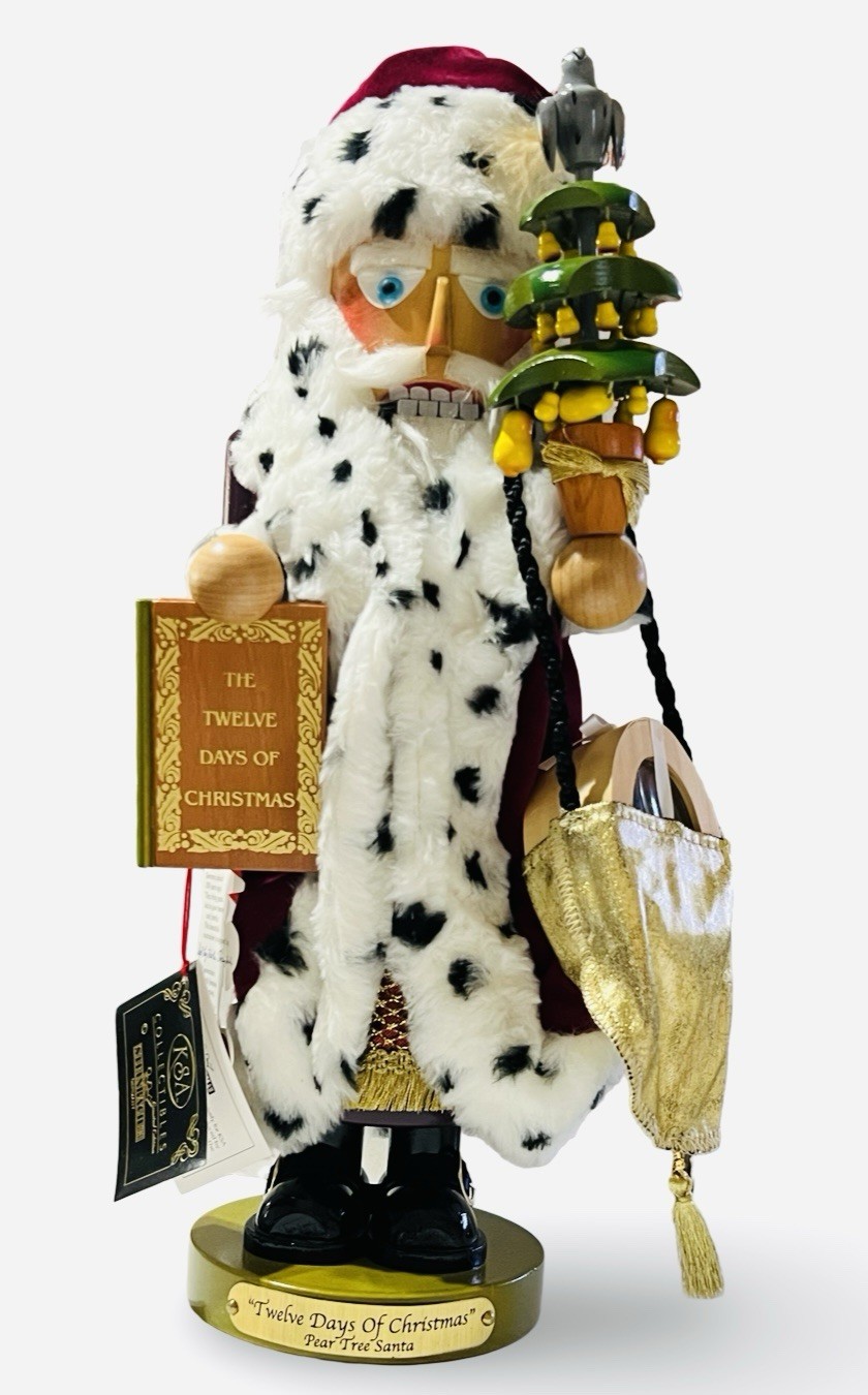 STEINBACH PARTRIDGE IN A PEAR Tree 12 DAYS CHRISTMAS NUTCRACKER Music Box #1 NIB