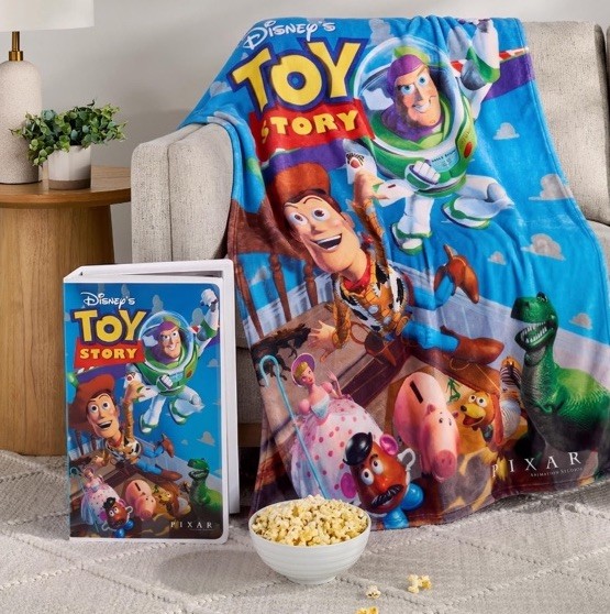 Disney Toy Story Classic VHS Silk Touch Throw Blanket 50x70 Inches