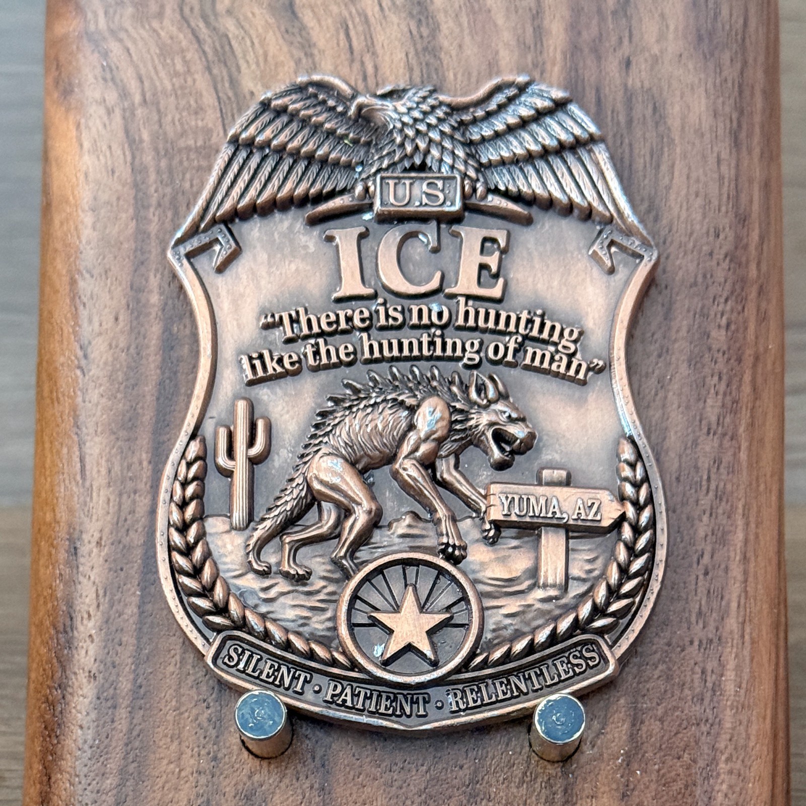 ICE ERO Yuma Arizona Badge Style Challenge Coin M#21 ICE ERO Yuma Arizona Badge Style Challenge Coin M#21