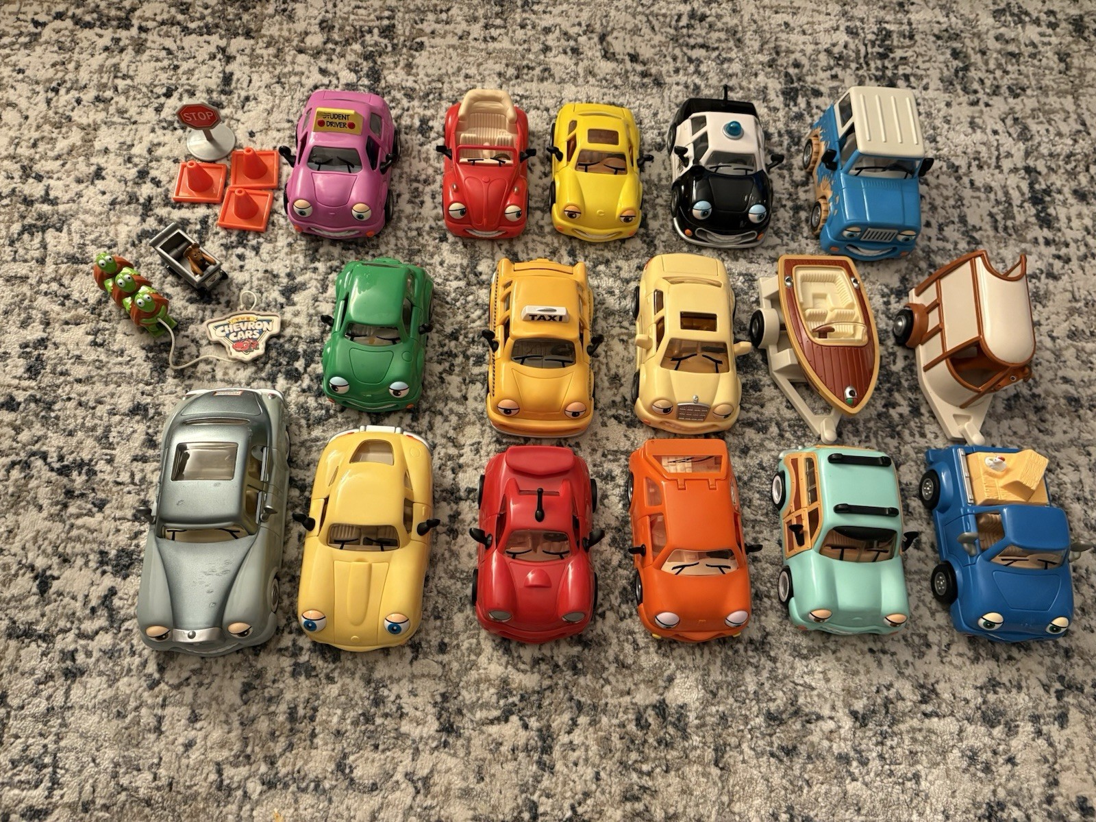 Parking Lot Full of Chevron Cars From The 90s