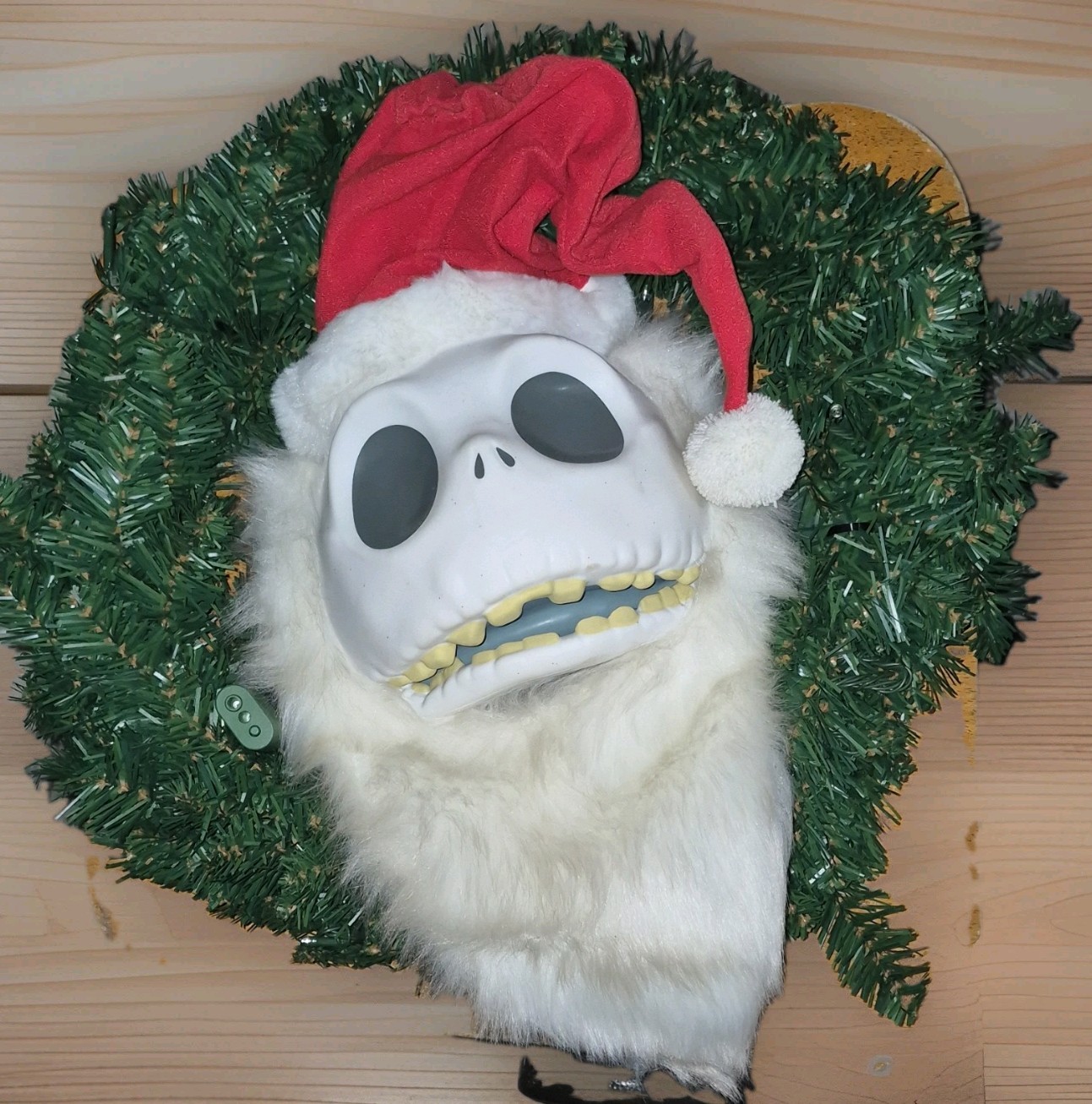 Hallmark Jack Skellington Wreath Talk Lights Nightmare Before Christmas Open Box