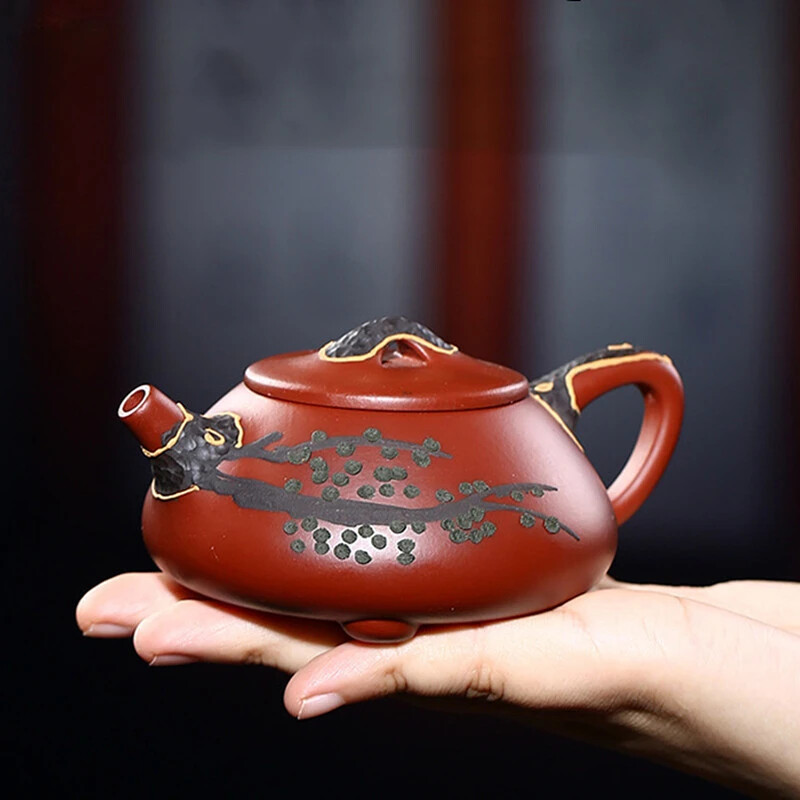 160Ml Antique Yixing Purple Clay Tea Pot Dahongpao Stone Teapot Chinese Zisha