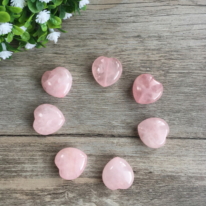 Natural Stone Rose Quartz Heart Shaped Stone Striped Agate Crystal Love Gemstone Natural Stone Rose Quartz Heart Shaped Stone Striped Agate Crystal Love Gemstone