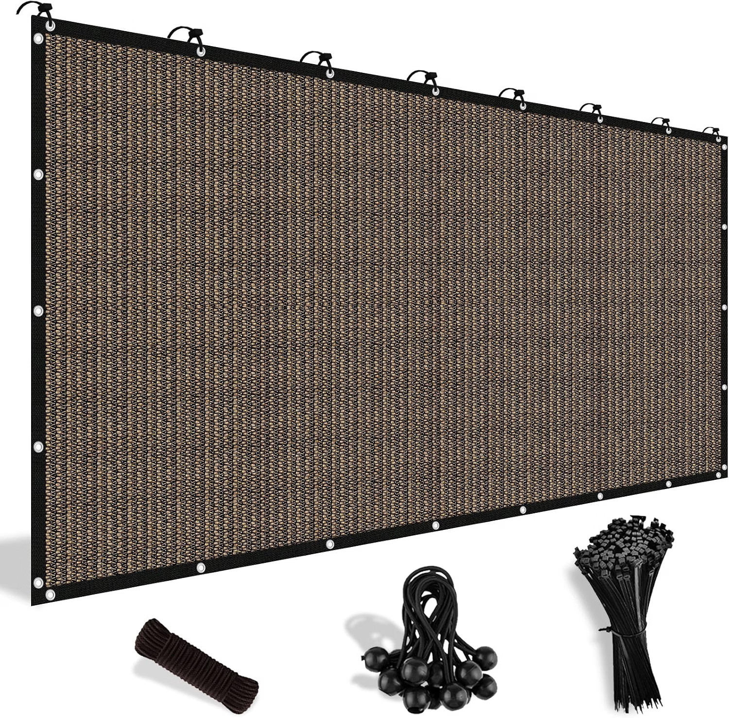 Tela de Sombra 90% con Ojales 8x12 para Pérgola Patio Jardín Exterior, Nuevo Tela de Sombra 90% con Ojales 8x12 para Pérgola Patio Jardín Exterior, Nuevo