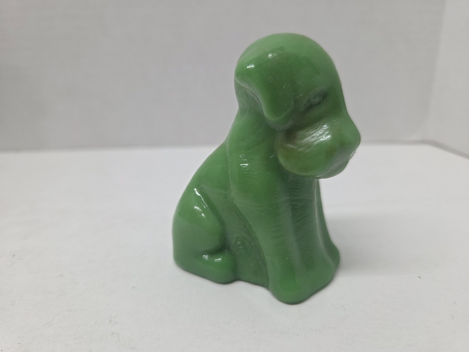 Vtg Pooch The Dog Boyd Wintergreen Glass Marked B