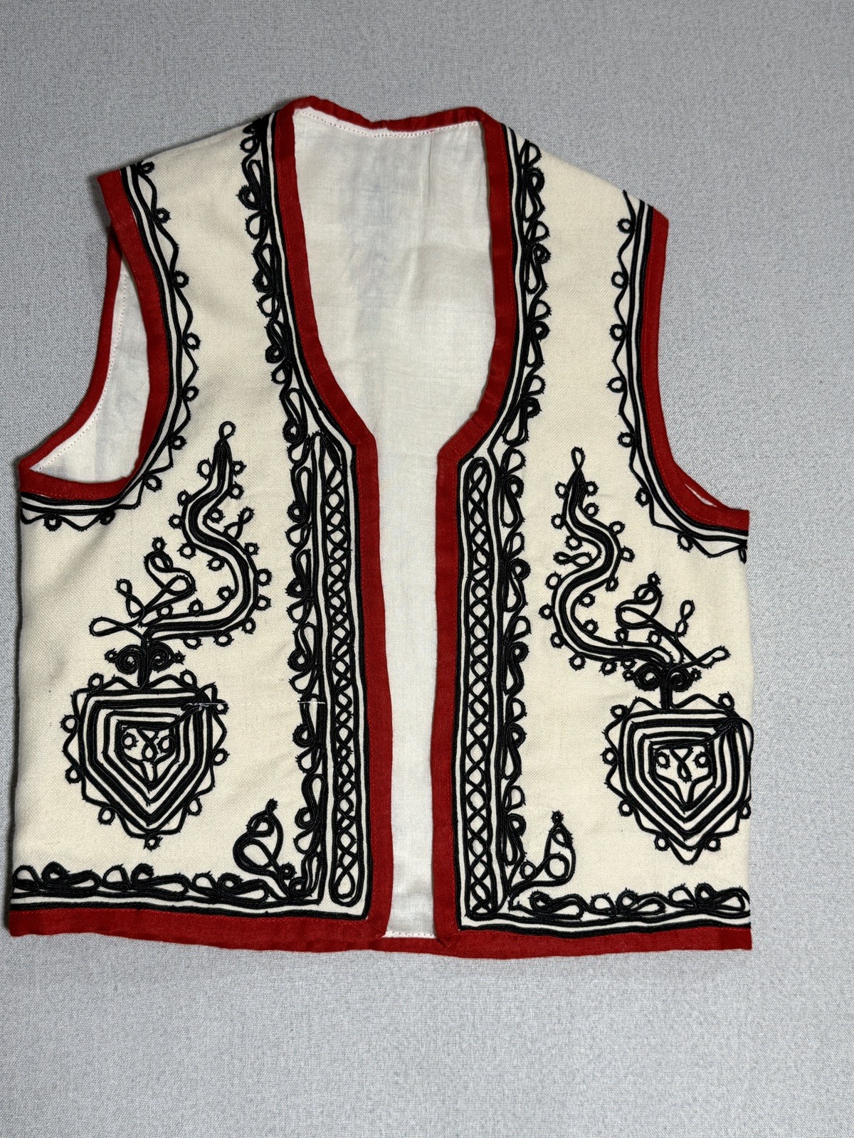Vintage Traditional Romanian Folk Peasant's Vest from Romania