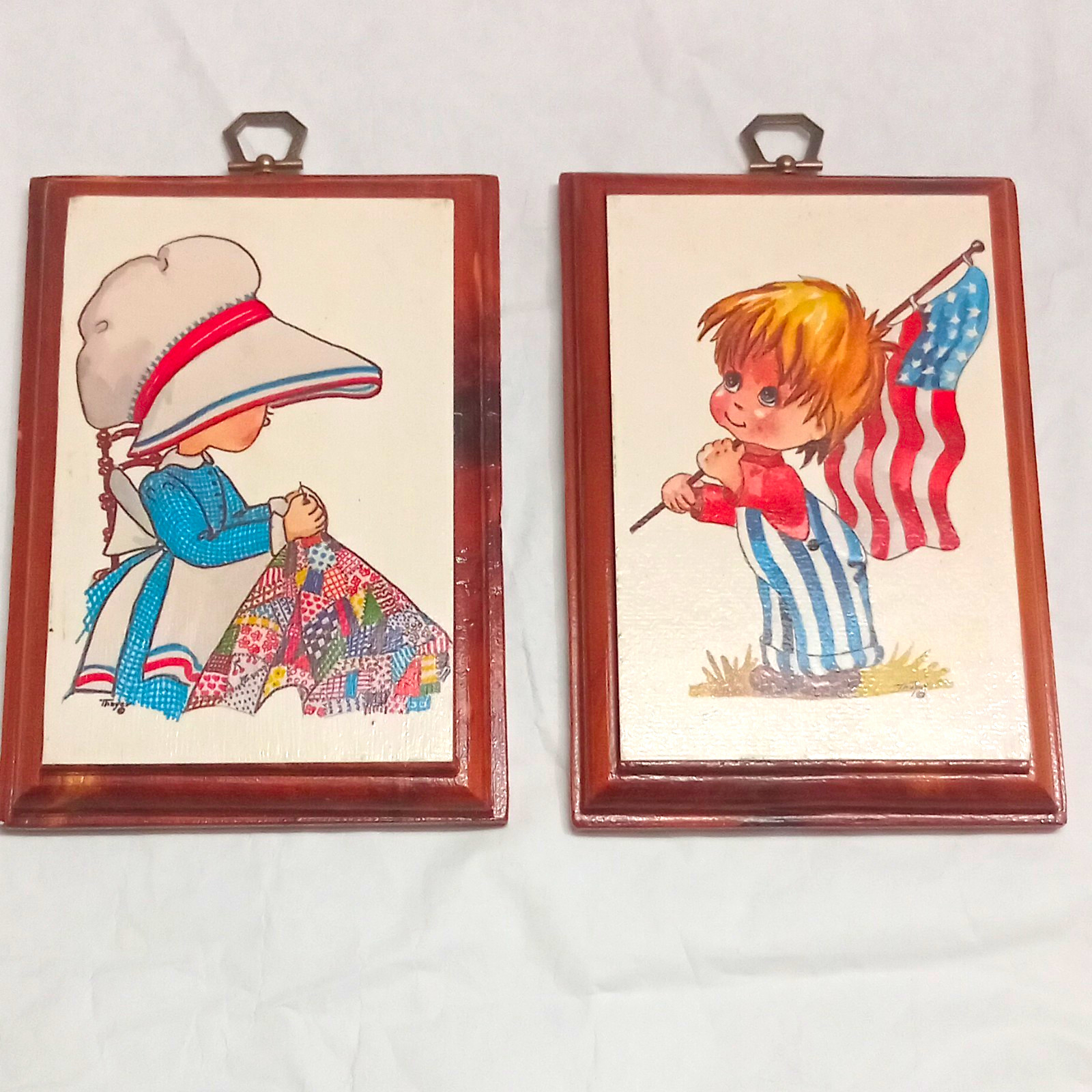Vintage 1970's Lois Thayer Child's Room Wall Hangings 5x7