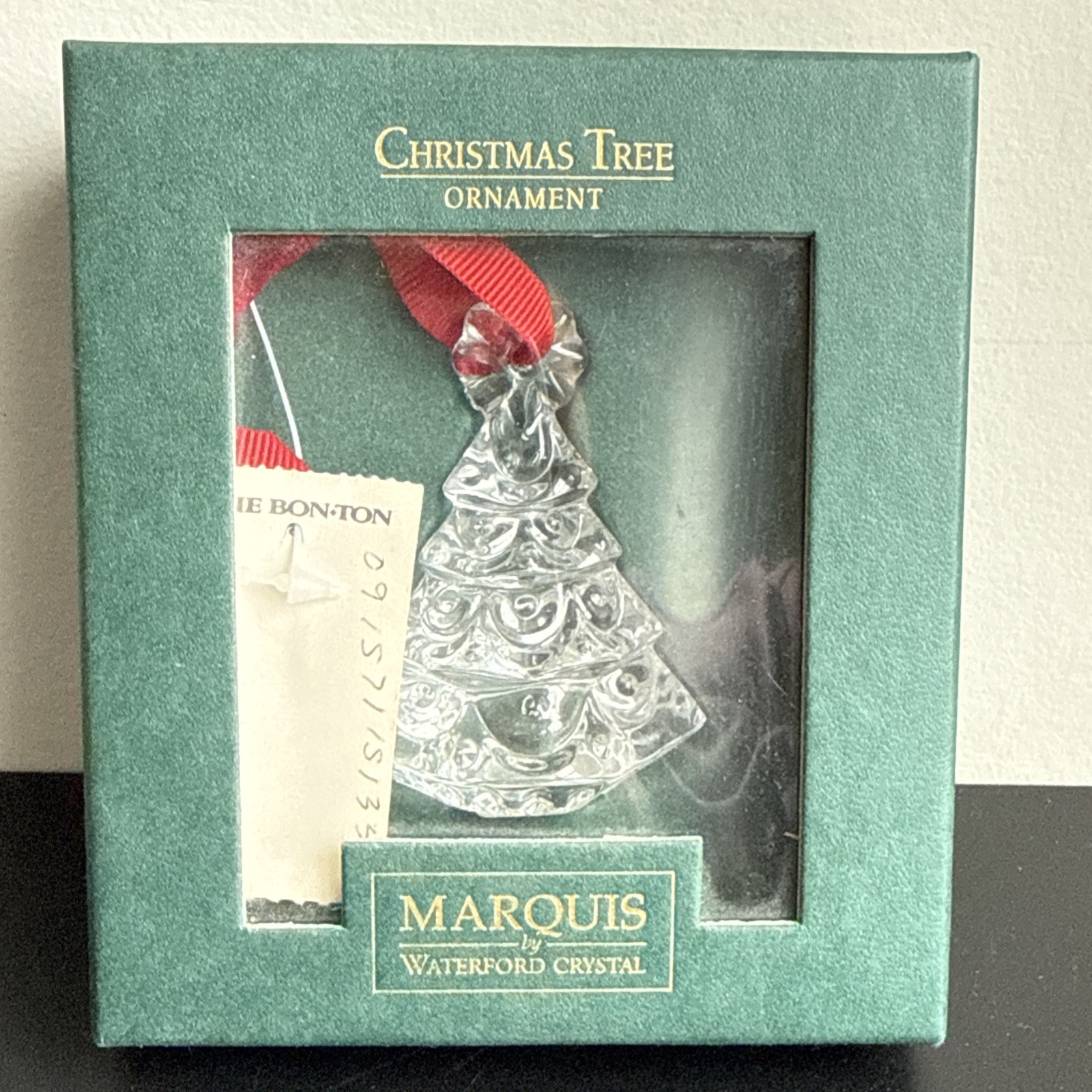 Vintage Marquis Waterford Crystal Christmas Tree Ornament Made in Germany