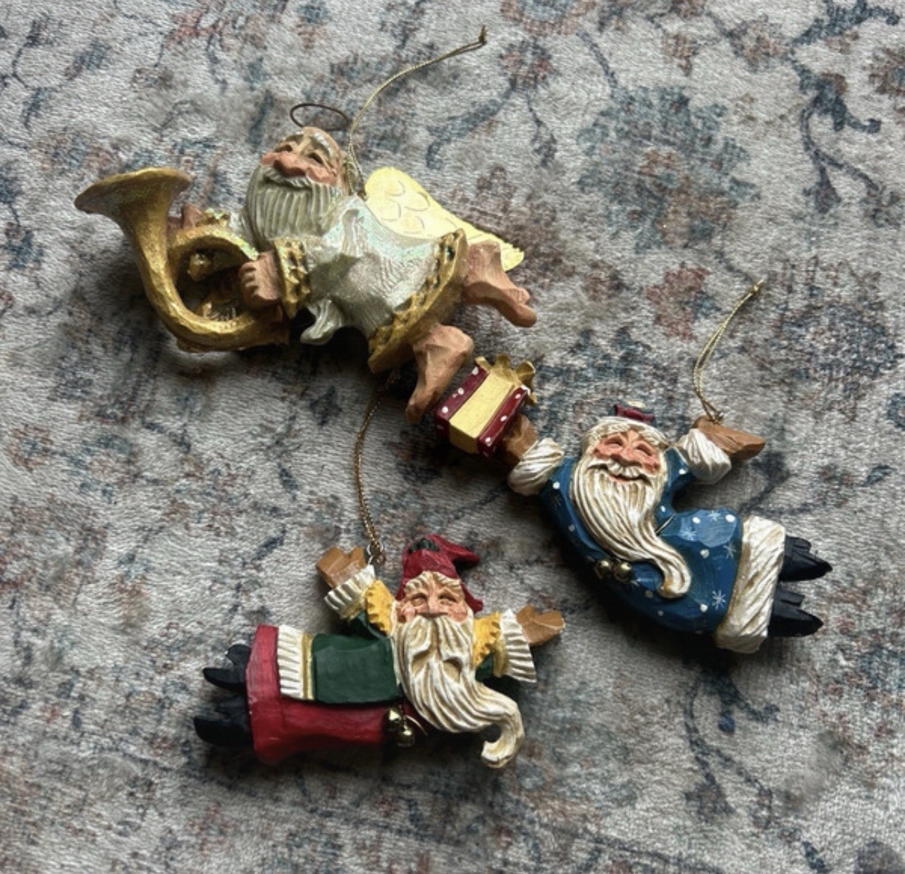 Lot of 3 David Frykman Collection Ornaments Santa