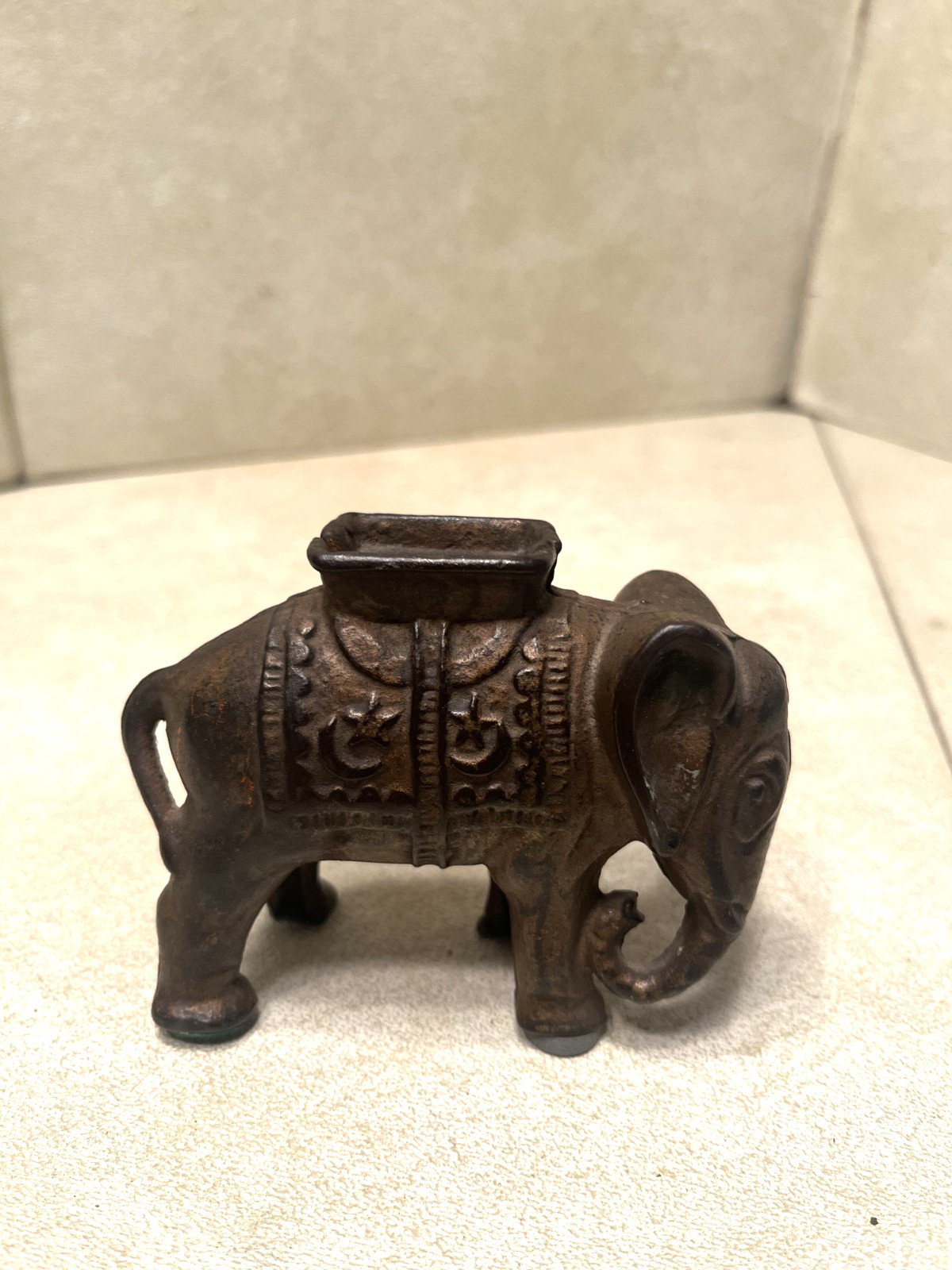Antique A. C. Williams Cast Iron Elephant Still Bank