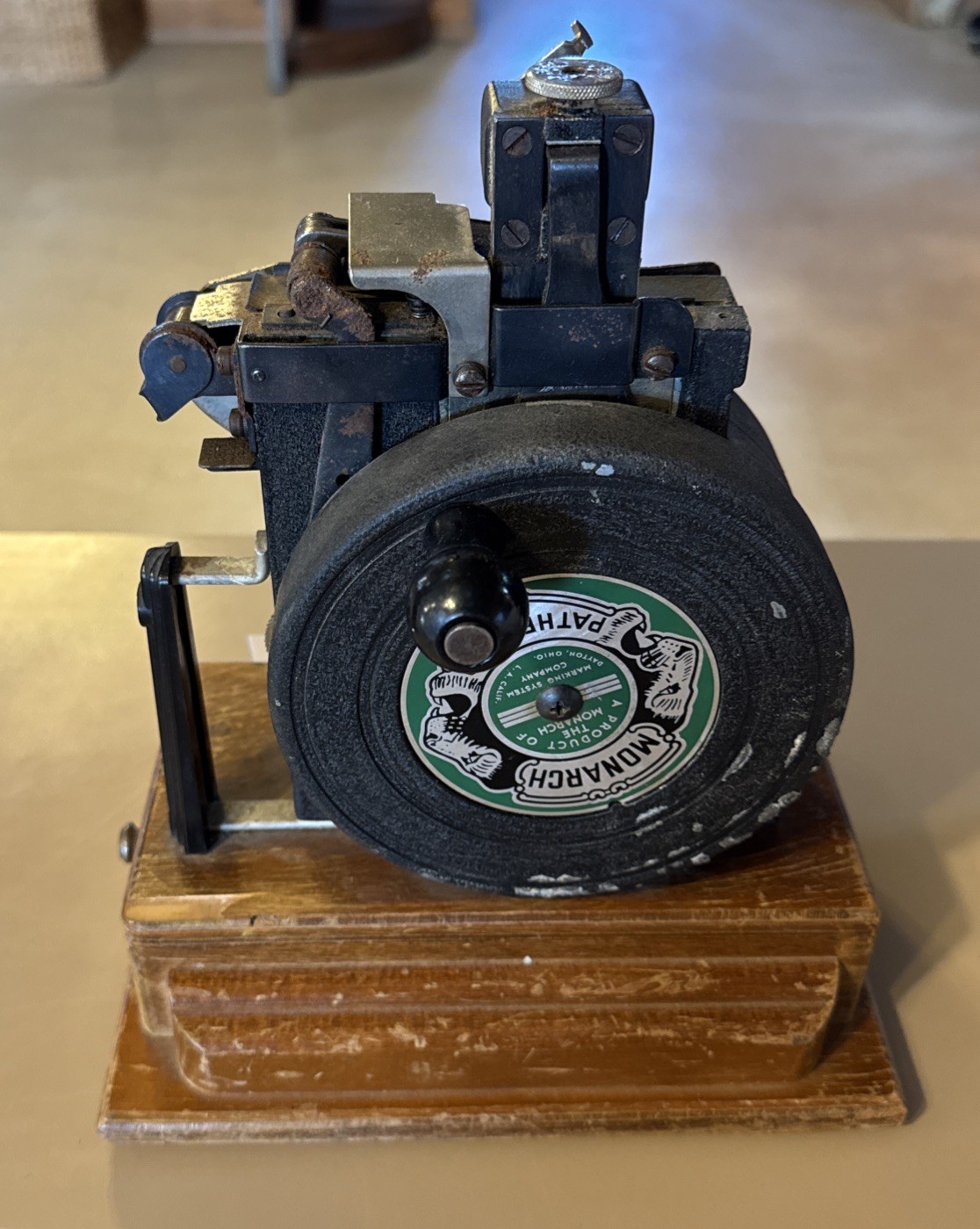 Vintage Monarch Pathfinder Marking System Price Tag Machine Home Decor Cast Iron