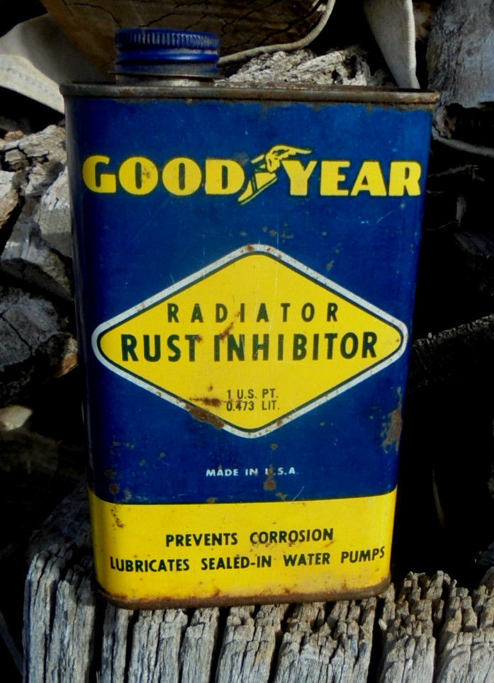 Vintage Goodyear 1 pint Radiator Rust Inhibitor Oil Can