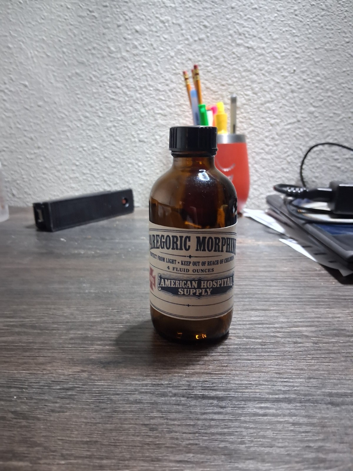 Vintage Hospital Paregoric MORPHINE Poison Medicine Bottle Original Label Vintage Hospital Paregoric MORPHINE Poison Medicine Bottle Original Label