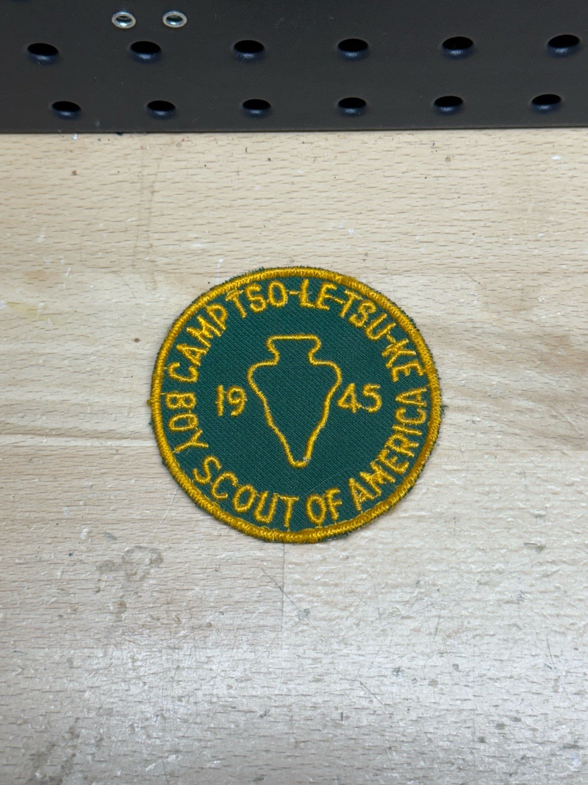 1945 BSA Patch Boy Scouts Of America Camp Tso-Le-Tsu-Ke Chattanooga Tennessee 