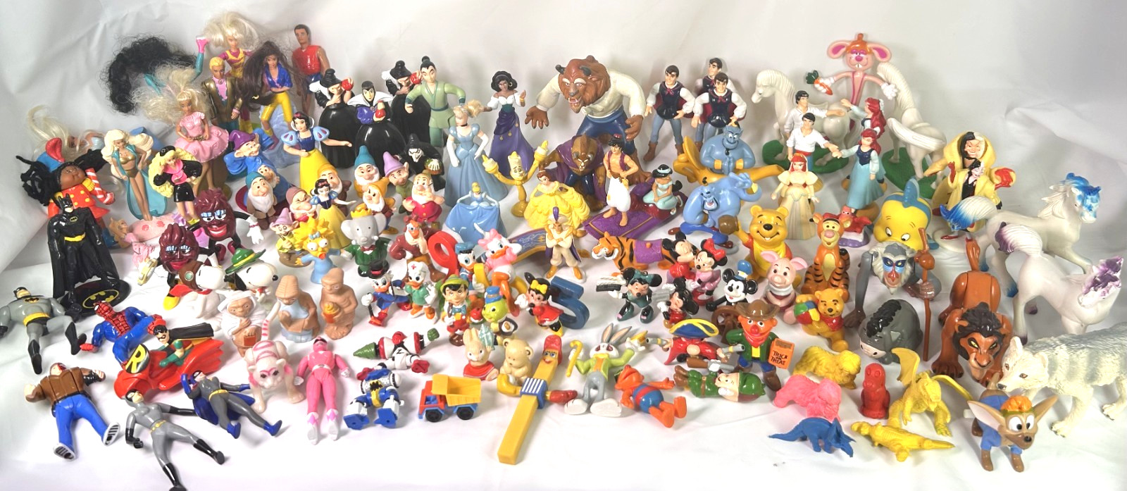 Lot of 100+ Vintage 1980s & 1990s Plastic Figures Cake Topper Figurines Disney